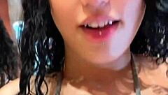 Gabi Flores, the cute 18-year-old Latina babysitter, feels the thrill of interracial anal creampie with a big black cock