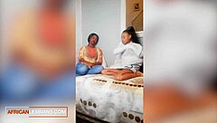 Big Booty Black Best Friends Lick and Scissor Wet Pussy in Rough Lesbian Hookup