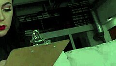 Perky Boobs Babe Delivers Jerk Off Instructions Fingering Shaved Pussy in Lingerie While Talking Dirty