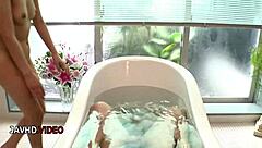 this asian girl casually rides cock in cowgirl, giving an intense pov blowjob during passionate jav sex.