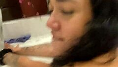 Gabi Flores, the cute 18-year-old Latina babysitter, feels the thrill of interracial anal creampie with a big black cock