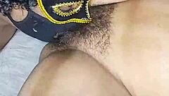 Licking very hot desi indian bhabhi hairy pussy in a steamy homemade session