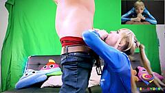 now that's what i call a slutty cosplay girl sucking and fucking that big cock hard 😈