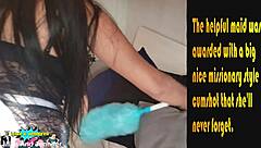 Whoa, this hot Latina maid is really getting into some wild roleplay teasing in POV! 🔥