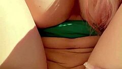 Very horny blonde with big tits swallows my huge cock in this real couple sex compilation