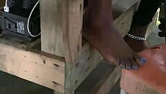 Feeling So Exposed and Thrilled as Slim Waist Bitch with Puffy Pussy Flashes in Public Beach Stockings