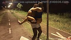 married woman hits the street and a stranger with a huge cock fucks her so hard she forgets her husband is filming