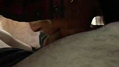 The story unfolds with a milf giving an intense blowjob in a neutral setting