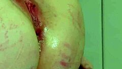 Slutty cutie gets brutal assfucking in painful anal therapy session.