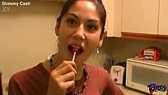 18yo native american girlfriends tag team bbc blowjob after orgy