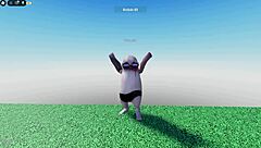 Young Hung Guy Pole Dances to Her Moaning Masturbation