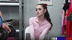 Skinny Shoplifter, Ready for My Hard Mall Cop Pounding?