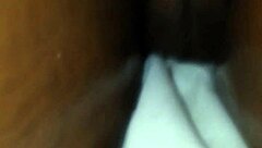 oiling up that big booty ebony wife during massage