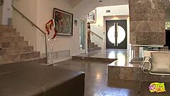 Pool day turns two skinny lesbians horny! They lick to wild orgasms 👅💦😍