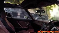 amateur babe trades car and pussy for quick cash blowjob