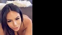 bold solo girl spreads wide on webcam flaunting her huge boobs and teasing pussy close up