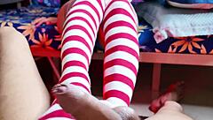 quick blowjob turns into hard doggystyle pounding with horny indian best friend!