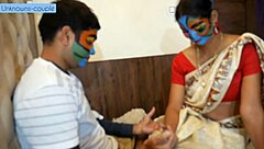 hot babysitter kavita seduces horny golu in lusty roleplay massage!