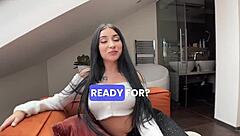 Petite 18YO Latina Huge Cock Anal Creampie First Time Big Ass Boobs POV Casting