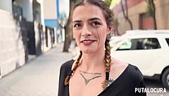 tattooed spanish malafalda caught bending over for dirty outdoor creampie