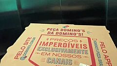 Amberzinha jealous of pizza demands fuck before dinner!