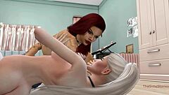 BIG TITS LATINA LESBIANS Fight Dominate with Puffy Pussy Scissoring and Strapon