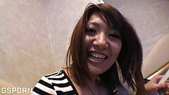 bending over for creampie after dinner with sexy young japanese in tokyo