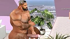 alpha bull chris chester trains white pussy stretching for huge cock