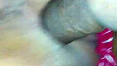 ebony takes big black cock with lots of pussy farting action