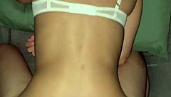 Boyfriend's ripped friend sneaks in to fuck sleeping latina's fat ass