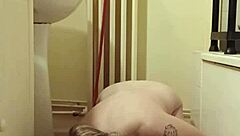 Pet Slave Eats from Bowl While Teased Mercilessly