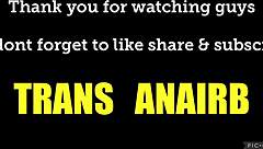 Asian ladyboy Anairb strokes monster cock to massive cumshot solo