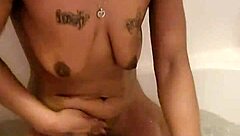 i love shaving my ebony milf pussy smooth then soaking in the bath