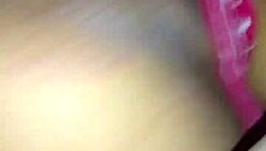 ebony takes big black cock with lots of pussy farting action