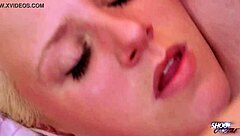 Skinny Blonde Teen Nathaly Cherrie Deepthroats Monster Cock On Sofa In Homemade Reality