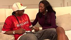 curvy ebony brunette gets big black cock fucking squirting tits wet pussy