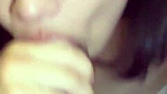 i love how this hot brunette gags on my cock so deep and dirty