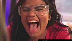 dee williams catches her petite daughters squirting with toys then makes em squirt more in lesbian threesome