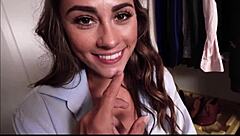 hot skinny teen mackenzie mace cums hard multiple times on stepdad's huge cock in taboo pov family fuck