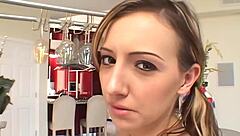 tiffany holiday's tight shaved holes get stretched wide in a hot double penetration fuck session