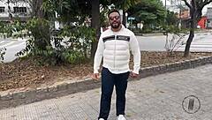 trailer shows pink pussy soaking in white tub, ready for rough anal creampie action