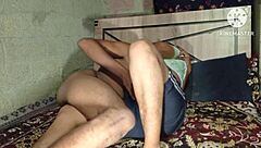 desi girlfriend sneaks quick sex in bedroom with me