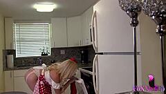 hey cristi ann, wanna lick my big clit in this steamy kitchen?