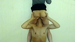 Watch this bound slave's clit quiver under relentless pussy licking tongue work!