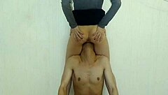 Watch this bound slave's clit quiver under relentless pussy licking tongue work!