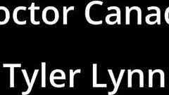 Tyler Lynn feels exposed and aroused during daddy's latex glove ENT exam backstage