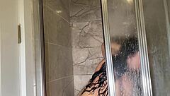 hot milf strokes her curvy body on hidden cam