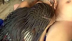 ebony deepthroats bbc then swallows nut in closet