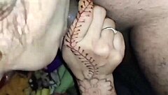 janvibhabhi's mind-blowing blowjob swallows hubby's load deep