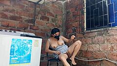 whoa my slutty neighbor lifts her dress in the yard flashing that pretty pussy